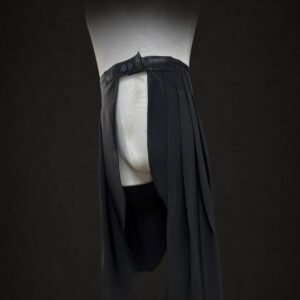 Obsidian Pleated Overlay Skirt