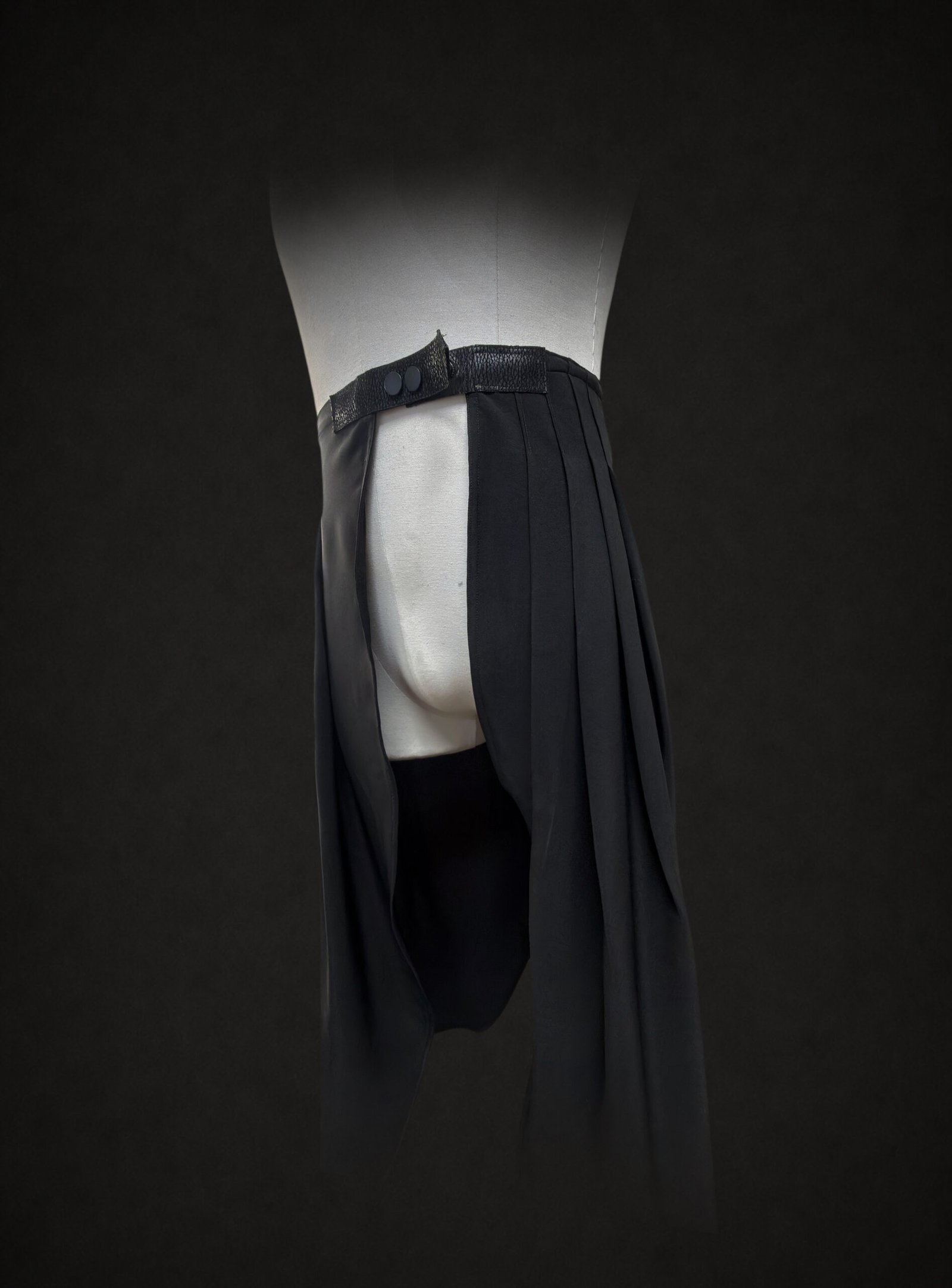 Obsidian Pleated Overlay Skirt - Image 1